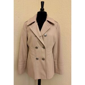Kenneth Cole Double Breasted Wool Blend Pea Coat - Sz 10